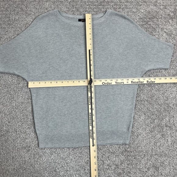 Quince Sweater Womens XS Gray Short Sleeve Dolman Crewneck Pullover Minimalist - Picture 5 of 6